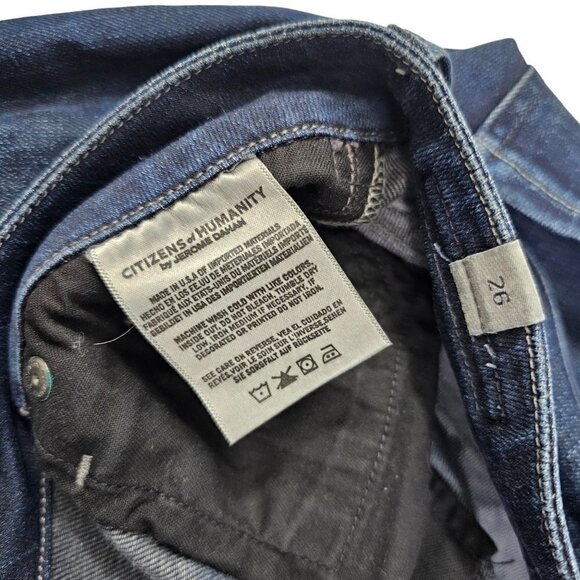 Citizens of Humanity Women’s Arielle Mid Rise Slim Dark Wash Blue Jeans - Sze 26 - Picture 10 of 16